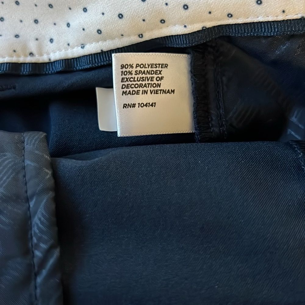 Lady Hagan Golf Top Slacks Matching Set Womens XLarge Sleeveless Navy Blue White - Picture 12 of 13